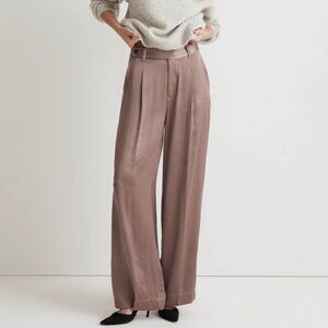 Madewell - The Harlow Wide-Leg Pant in Satin (NWT)